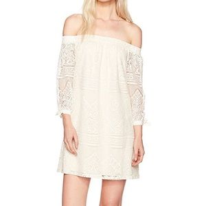 Speechless off the shoulder white lace dress. Size XS.